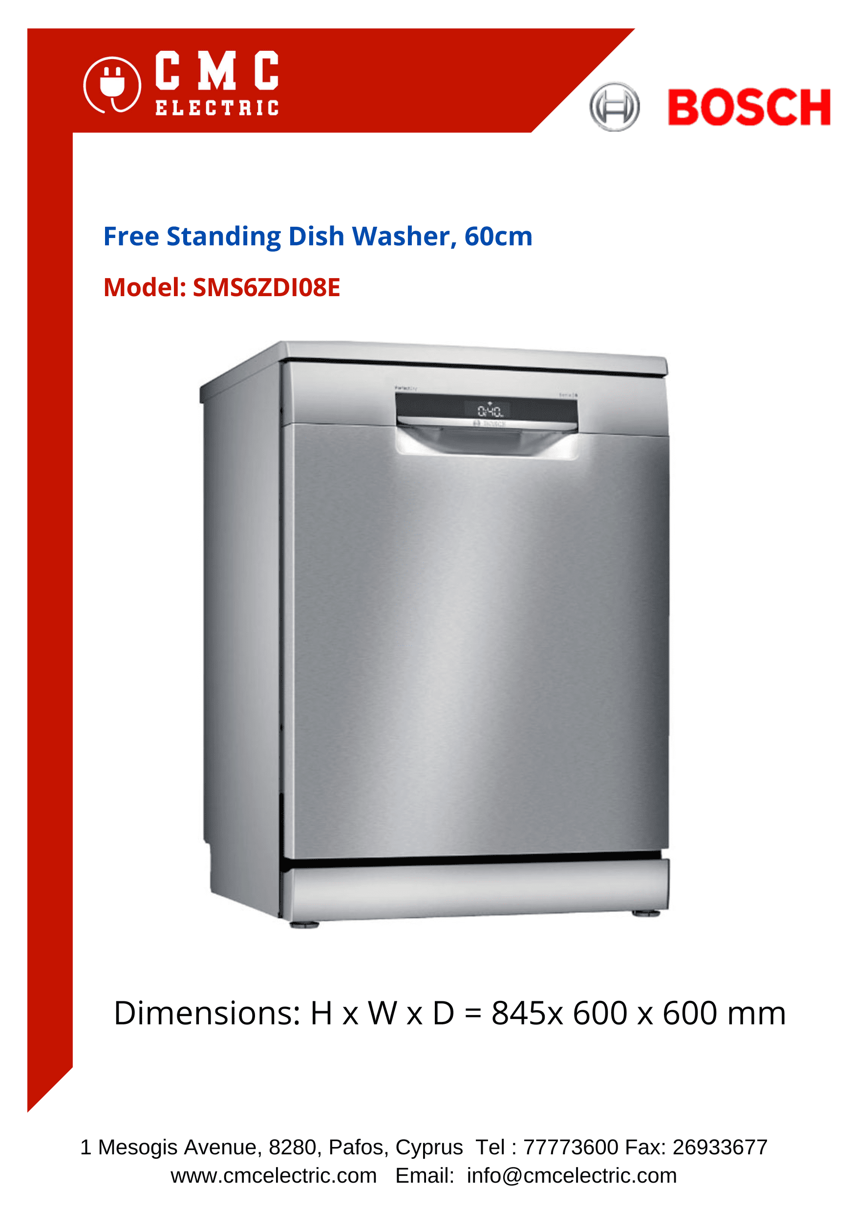 Bosch SMS6ZDI08E - Série 6 - Lave-vaisselle pose-libre - Home